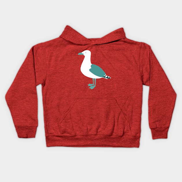 Follow the gull Kids Hoodie by Hayh0